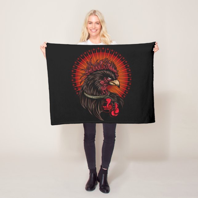 Boxrooster Fleecedecke (Beispiel)