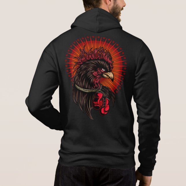 Boxrooster Hoodie (Rückseite)