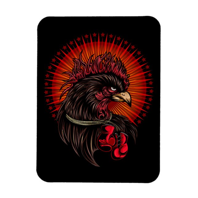 Boxrooster Magnet (Vertikal)