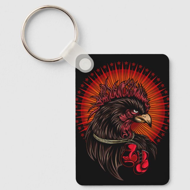 Boxrooster Schlüsselanhänger (Vorderseite)