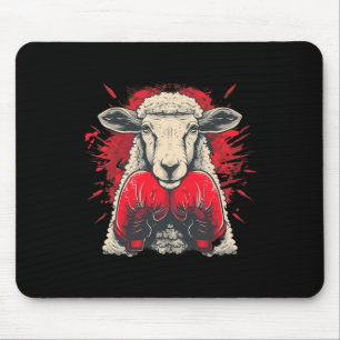 Boxschaf Lamm Boxhandschuhe Kickboxen Lustiger B Mousepad