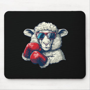 Boxschaf Lamm Boxhandschuhe Kickboxen Lustiger B Mousepad