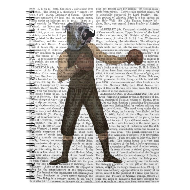 Boxschiff Bulldog Full Notizblock (Vorderseite)