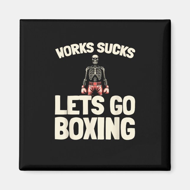 Boxsparring - Gloves Fighter Boxer Magnet (Vorne)