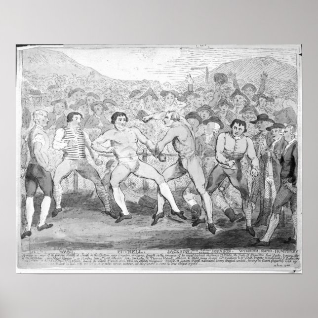 Boxspiel zwischen Thomas Futrell und John Poster (Vorne)
