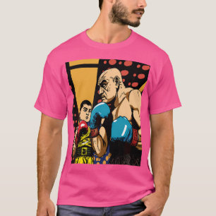 Boxsport-Liebhaber des Vintagen Pops Art Boxer T-Shirt