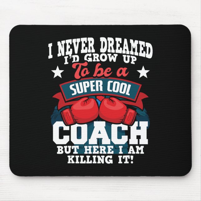 Boxtrainer - Kickboxer Gym Boxer 2 Mousepad (Vorne)