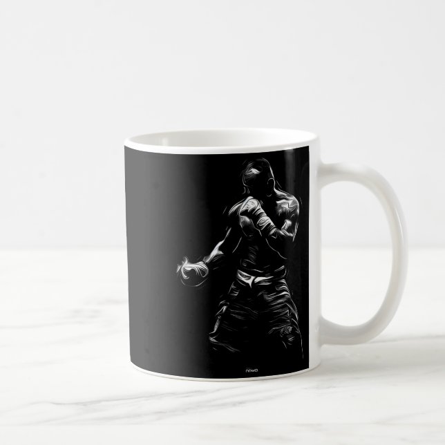 BOXTRAINING ÜBUNG SPARRING KAFFEETASSE (Rechts)