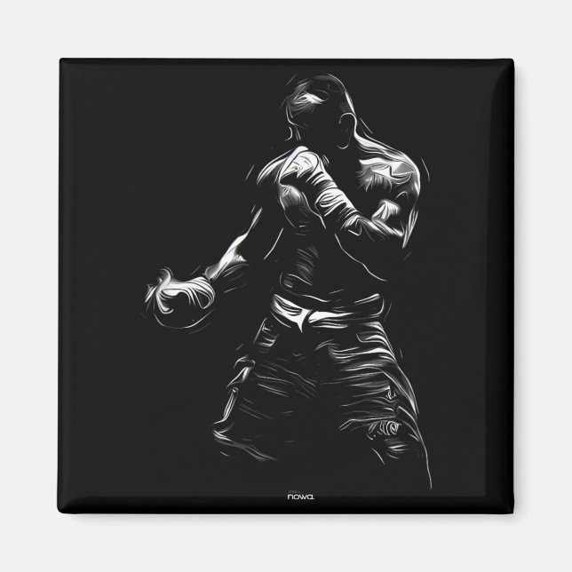 BOXTRAINING ÜBUNG SPARRING MAGNET (Vorne)