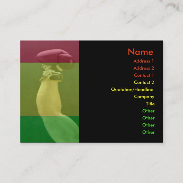 BoxVisitenkarte Visitenkarte (Vorderseite)