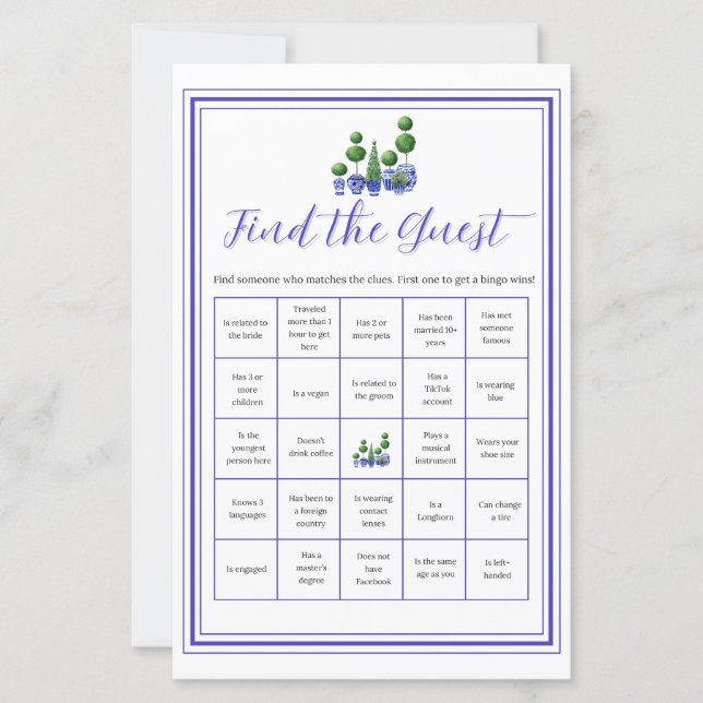 Boxwood Blue - Finden Sie den Gast (Vorderseite)