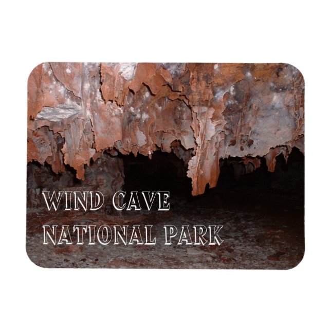 Boxwork, Cave Formationen, Wind Cave, South Dakota Magnet (Horizontal)