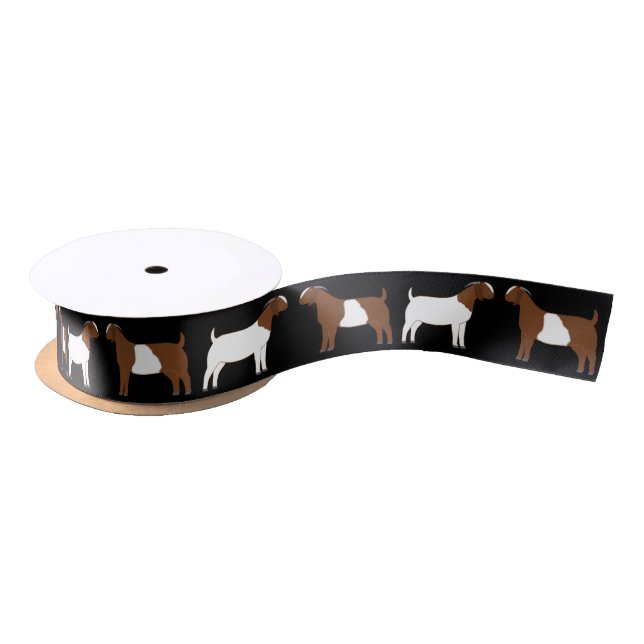 Boxziegenfarm Black Satinband (Spule)