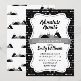 Boy Adventure attend une invitation baby shower