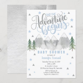 Boy Adventure Baby Shower Einladung