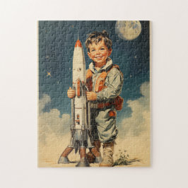 Boy Astronaut Retro-Stil