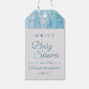 Boy Baby Dusche Danke Dusty Blue Navy Gefallen Geschenkanhänger