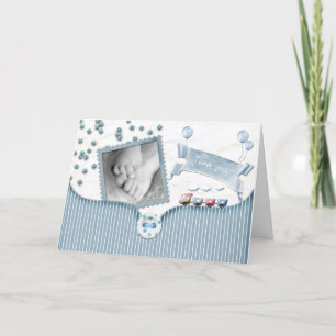 Boy Baby Dusche Danke Karten