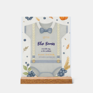 Boy Baby Dusche Herbstkrampf Bodysuit invita Acrylschild