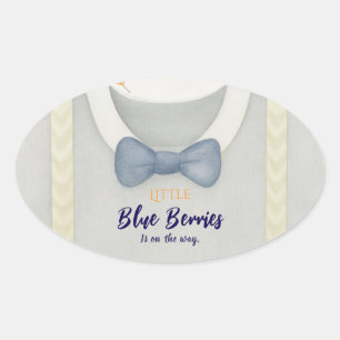 Boy Baby Dusche Herbstkrampf Bodysuit invita Ovaler Aufkleber