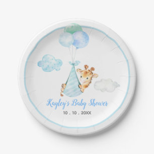 Boy Baby Shooter Teller - Giraffe mit Balloon