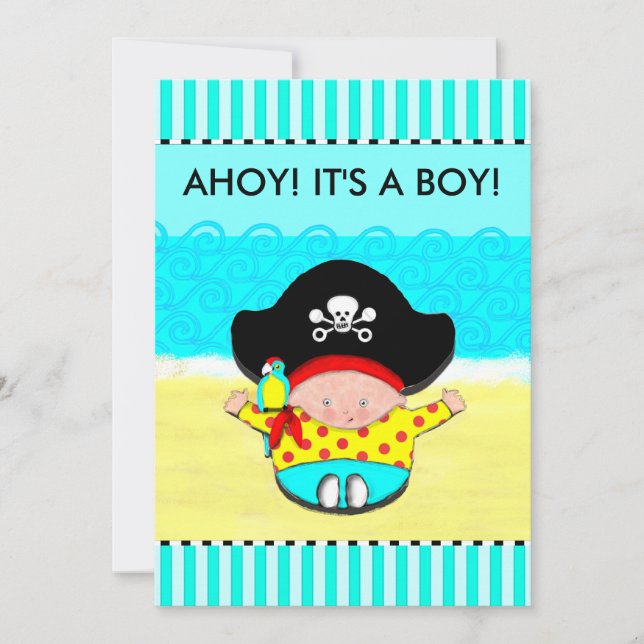 BOY BABY SHOWER-EINLADUNGEN EINLADUNG (Vorderseite)