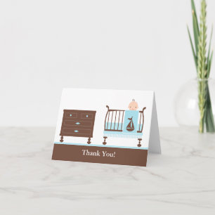 Boy Baby Shower Vielen Dank Dankeskarte