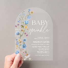 Boy Baby Sprinkle Acrylic Invitation Acryleinladungen