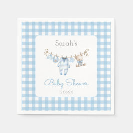 Boy Bear Baby Shower Serviette