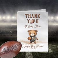 Boy Bearly Wait American Football Baby Dusche