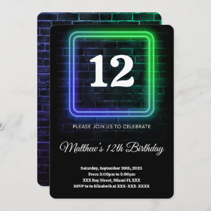 Boy Birthday Einladung