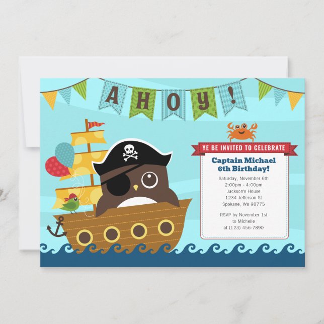 Boy Birthday Einladungen (Vorderseite)