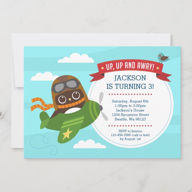 Boy Birthday Einladungen (Vorderseite)