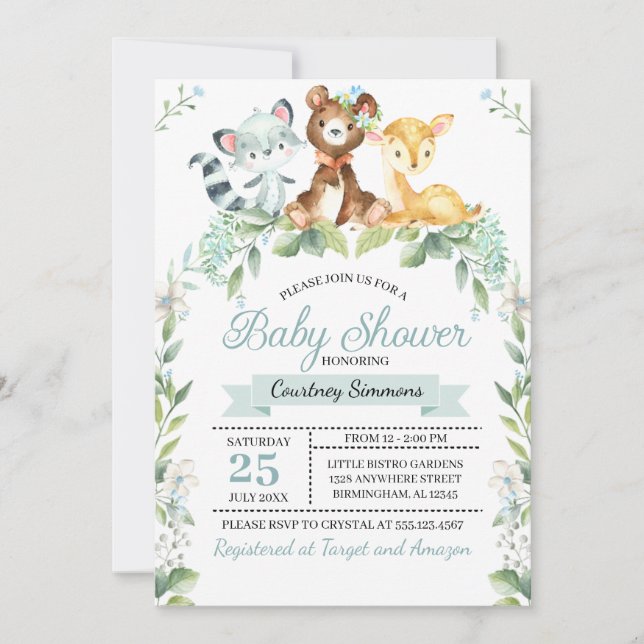 Boy Boy Boy Baby shower Invitation (Devant)