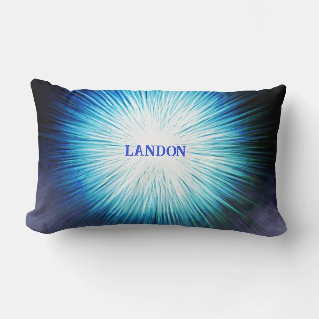 Boy Burst of Light Throw Kissen (Vorderseite)