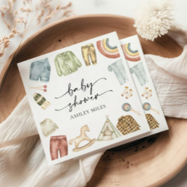 Boy Clothes Babydusche Napkins Serviette