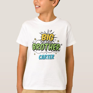 Boy Comic Book Superhero Kinderdusche Big Brother T-Shirt