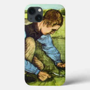 Boy Cutting Grass with Sickle von Vincent van Gogh Case-Mate iPhone Hülle