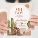 BOY Desert Texas Baby Dusche südwestliche Kaktus Einladung<br><div class="desc">Editable Junge Wüste Baby Dusche Einladung südwestliche Kaktus Wüste geschlechtsneutral,  warm erdig Ton Girl Texas Baby Dusche</div>