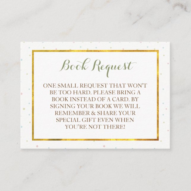 Boy Elephant Baby Shower Buchanfrage Begleitkarte (Vorderseite)