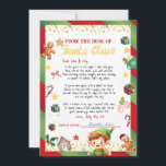 Boy Elf Letter Christmas/Holiday Einladung<br><div class="desc">Boy Elf Letter Christmas/Holiday Invitation > Perfect Ankündigung für Ihre Weihnachts-/Feiertagelf zu stoppen am Haus.</div>