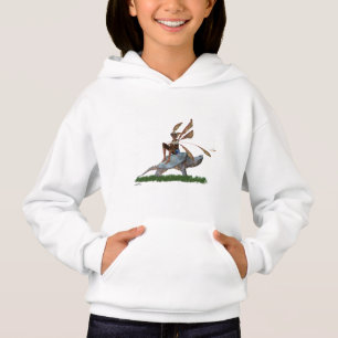 Boy Fairy reitet auf der Hoodie des Schildkrötenki