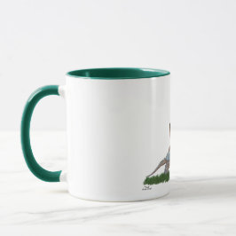Boy Fairy reitet auf Turtle Coffee Tasse