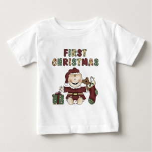 Boy First Christmas Baby T-shirt