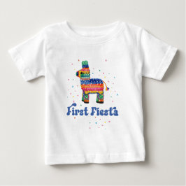 Boy First Fiesta Birthday Baby T-shirt