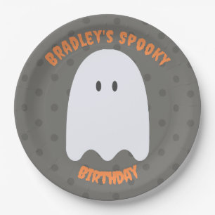 Boy Ghost Birthday Party Personalisierte Papierpla Pappteller