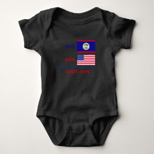 Boy Girl Belize Belizean American Baby Bodysuit Strampler