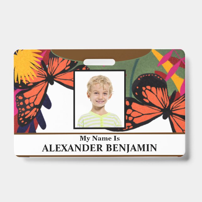 Boy Girl Child Student Name School ID Card Custom Ausweis (Vorderseite)