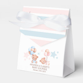 Boy Girl Twins Teddy Bear Baby Shower Geschenkschachtel