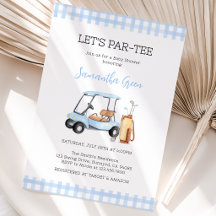 Boy Golf Baby Dusche